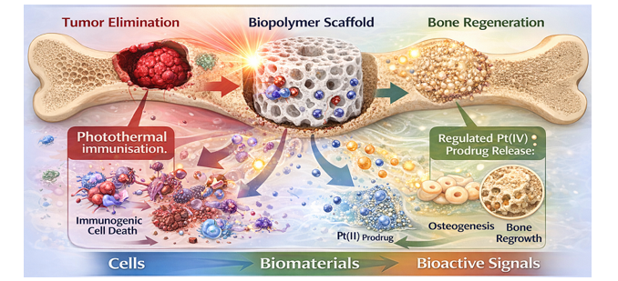 Biopolymer-Based 3D Composite Scaffolds for Bone Tissue Engineering: Photothermal-Responsive Systems with Controlled Pt (IV) Prodrug Release 1 4a5edf39 fi