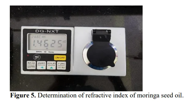 Effect of Particle Size on Recovery of Moringa (Moringa oleifera) Seeds Oil and Quality Characterization 6 figures