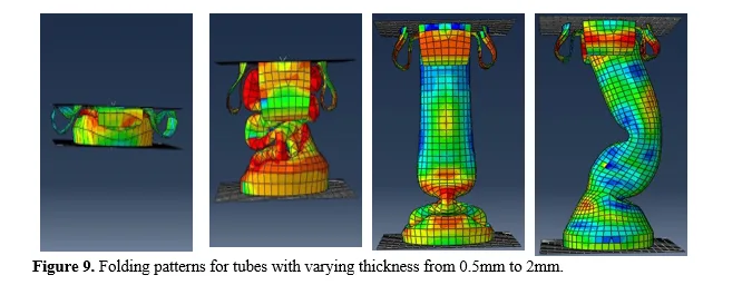 Stress based topology optimization of axial tubes under impact to improve energy absorption 10 figures