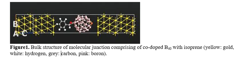 Investigation of Electronic Transport Characteristics of Co-Doped B40 Molecular Junction for Detection of Isoprene: A DFT Study 2 figures