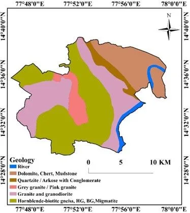Groundwater Quality Assessment for Drinking and Irrigation Purposes in Tadimarri Mandal, Sri Sathya Sai District, Andhra Pradesh Using Water Quality Index and Geospatial Techniques 3 figures